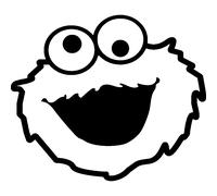 Sticker petit monstre heureux