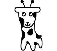 Sticker Petite figurine girafe