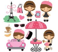 Sticker petites parisiennes
