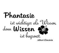 Sticker Phantasie Wissen - Albert Einstein