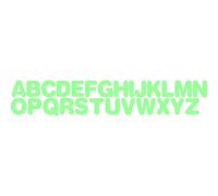 Sticker phosphorescent alphabet