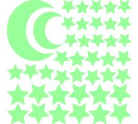 Sticker phosphorescent mini-série de lune et les étoiles