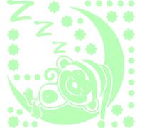 Sticker phosphorescent Petit Singe endormi