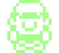 Sticker phosphorescent video game avatar Pixel