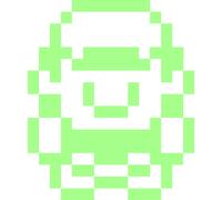 Sticker phosphorescent video game avatar Pixel