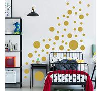 Sticker Planche De Forme Géométriques - Rondes - Planche de 55 stickers - Masking Tape - Moutarde - Satiné - Adhésifs