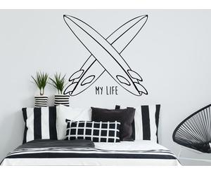 Sticker Planches de Surf - Nombreuses tailles et couleurs disponibles