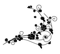 Sticker plante florale