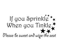 Sticker Please be sweet and wipe the seat