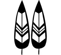 Sticker plumes indiens