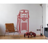 Sticker Pompe Essence Vintage - Nombreuses tailles et couleurs disponibles