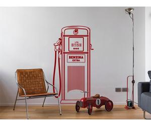 Sticker Pompe Essence Vintage - Nombreuses tailles et couleurs disponibles