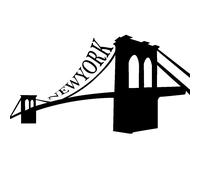 Sticker Pont de Brooklyn à New York