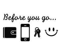 Sticker porte Before you go…