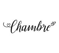 Sticker porte chambre amoureuse
