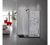 Sticker porte de douche L’art abstrait