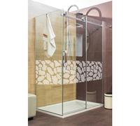 Sticker porte de douche Motif peau de girafe
