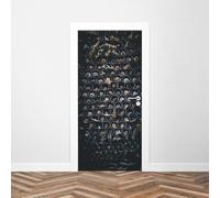 Sticker Porte Harry Potter Baguettes Magiques 204 x 93 cm