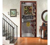 Sticker Porte Main horrible 3D pour Décoration Autocollant De Porte Chambre Salon Cuisine Salle De Bain Papier Peint Imperméable Amovible Muraux L77 x H200cm