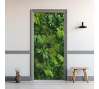 Sticker Porte Plante, Autocollant Porte Feuille Vert Monstera Botanique Jungle, Papier Peint pour Salon Chambre Décor Maison, Stickers Muraux PVC Auto-Adhésif Amovible Imperméable 63x205cm