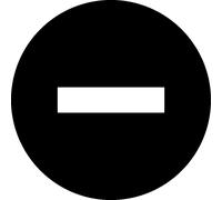 Sticker porte signalétique Sens interdit