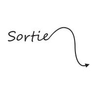 Sticker porte "Sortie"