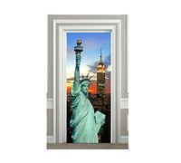 Sticker Porte Taxi New York Statue de la Liberté- SAPP7001 (73x204cm)