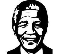 Sticker Portrait Nelson Mandela