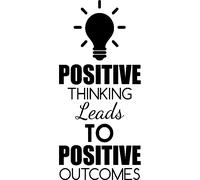 Sticker Positif thinking