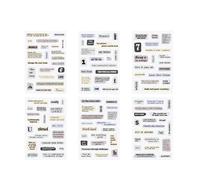 Sticker Pour Animaux De Compagnie Vintage Étanche Unique 6 Lettres Créatives Décalage Pour Les Planificateurs Scrapbooking À Main Et Artisanat Créatif Des Bricolage