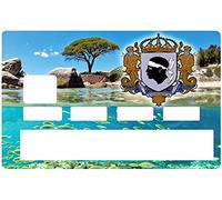 Sticker pour Carte bancaire, entre terre et mer en Corse