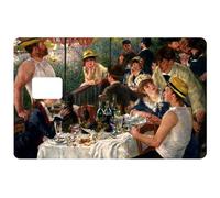 Sticker pour carte bancaire, format US, Le Déjeuner des canotiers de RENOIR - Différenciez et décorez votre carte bancaire suivant vos envies!!