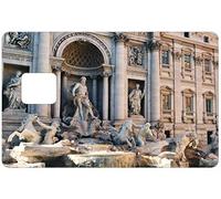 Sticker pour carte bancaire format US Rome Fontaine, Dicernez votre carte bancaire, 100% Made in France
