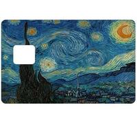 Sticker pour carte bancaire format US VAN GOGH La Nuit étoilée, Dicernez votre carte bancaire, 100% Made in France