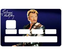 Sticker pour carte bancaire Johnny Hallyday, Dicernez votre carte bancaire, Sticker CB 100% Made in France