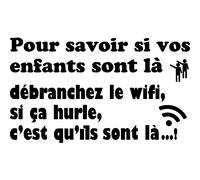 Sticker Pour savoir si vos enfants sont là