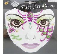 Sticker pour visage Araignée verte et violette