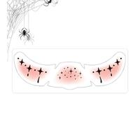 Sticker Pour Visage Halloween Temporaire Auto-Adhésif Gothique