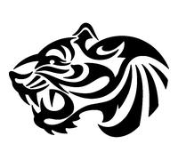 Sticker pour voiture Tête de tigre