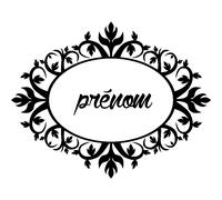 Sticker prénom personnalisable Cadre