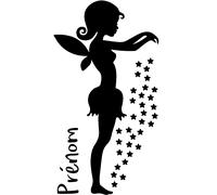 Sticker prénom personnalisable charmes de fée