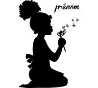 Sticker prénom personnalisable Fais un vœux
