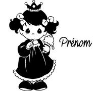 Sticker prénom personnalisable La princesse gourmande