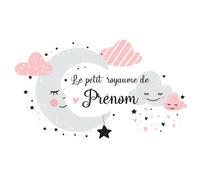Sticker prénom personnalisable le petit royaume de fille