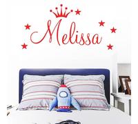 Sticker Prenom Personnalisable,Stickers Prenom Personnalisé,Stickers Chambre Bebe Garcon,Stickers Muraux Chambre Fille,Decoration Chambre Enfant (L1,XL)