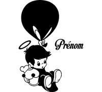 Sticker prénom personnalisable Un ange tombé du ciel
