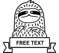 Sticker prénom personnalisable Un petit yéti