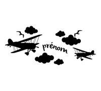 Sticker prénom personnalisé dans les avions
