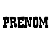 Sticker Prénom Personnalisé Enfants hardi