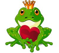 Sticker Prince grenouille cherche sa princesse